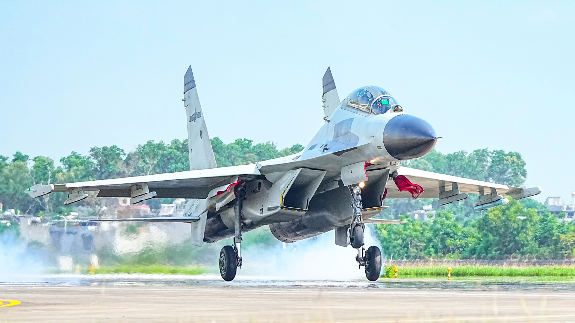 J-11B Fighter Jets in Air Combat Training