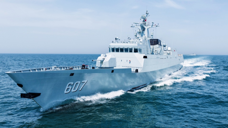 Type 056A frigates in week-long drill