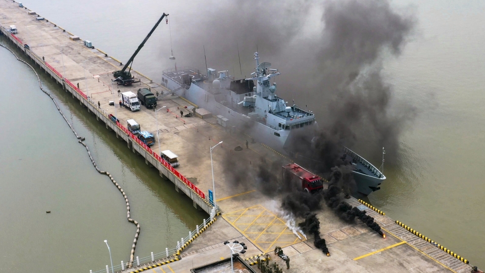 Joint military-civilian logistic support training underway