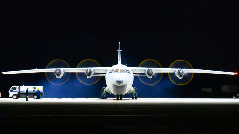 Anti-submarine patrol aircraft participate in flight training