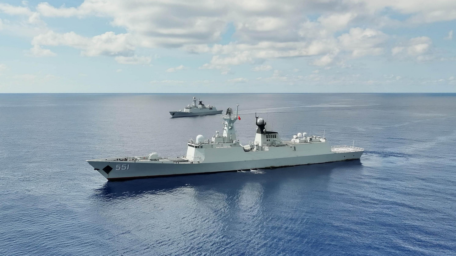 Guided-missile frigates train around the clock