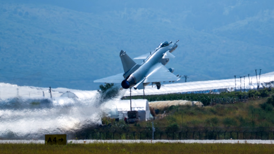 J-10 fighter jets train around the clock