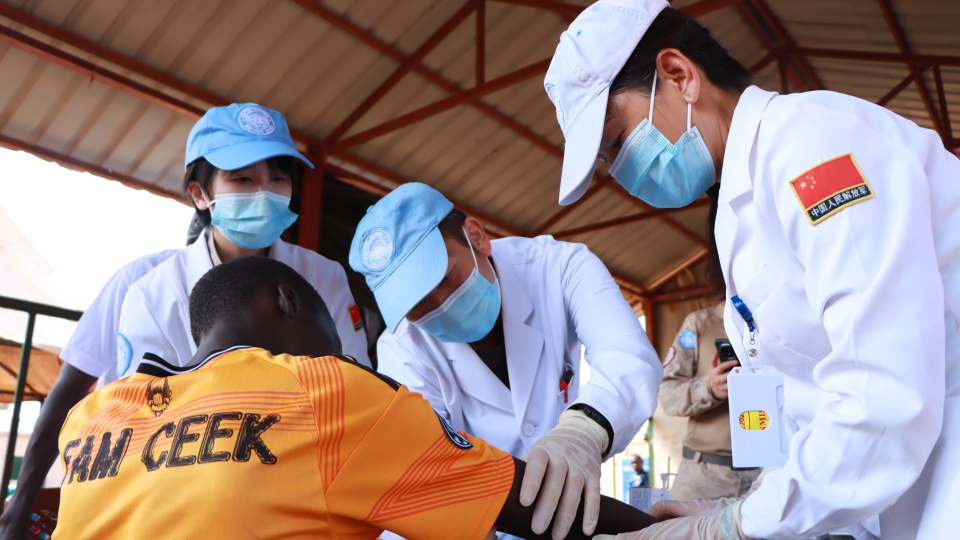 Chinese peacekeeping medical contingent to South Sudan (Wau) conducts medical outreach