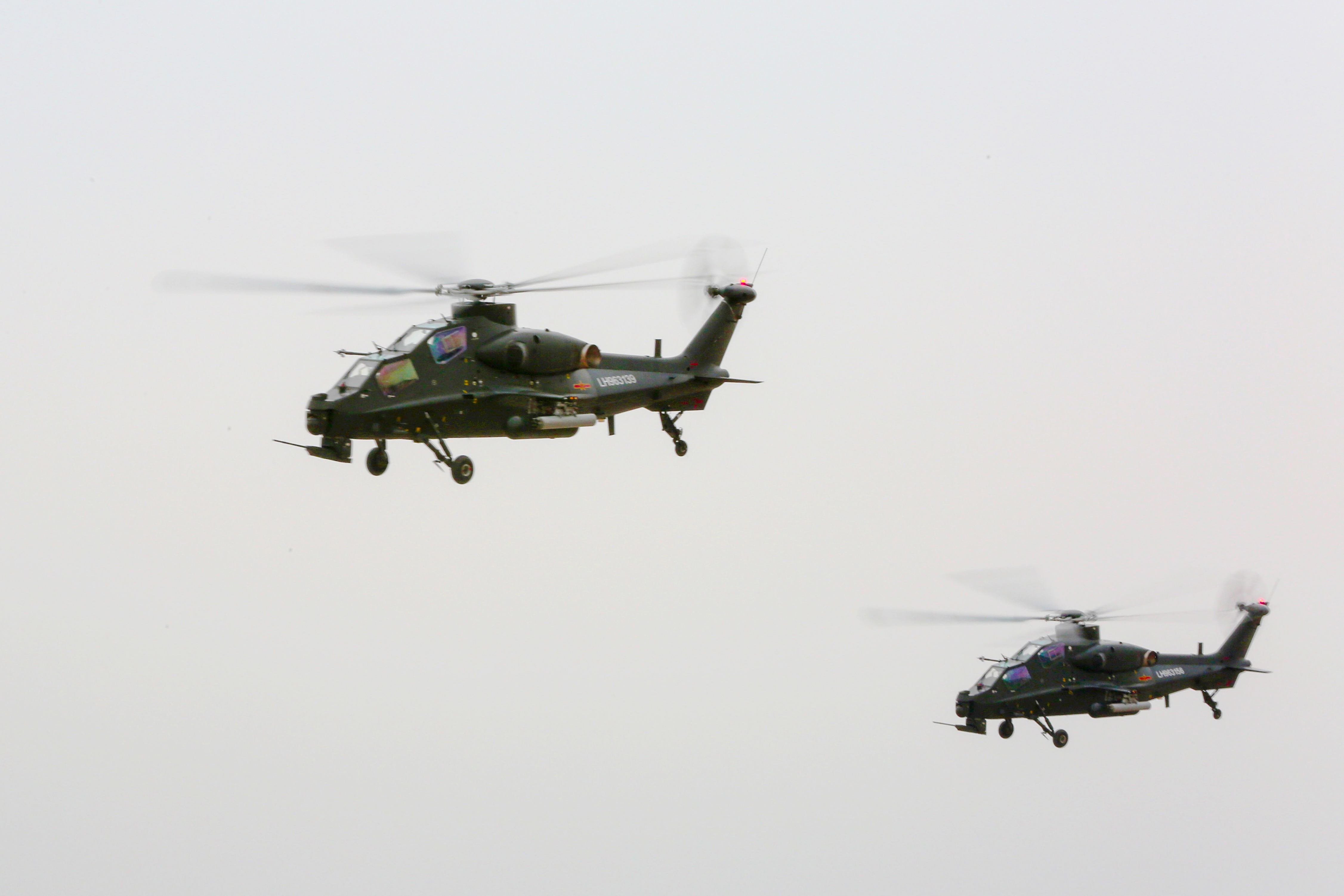 Multi Type Helicopters Lift Off For Assault Operation Ministry Of National Defense