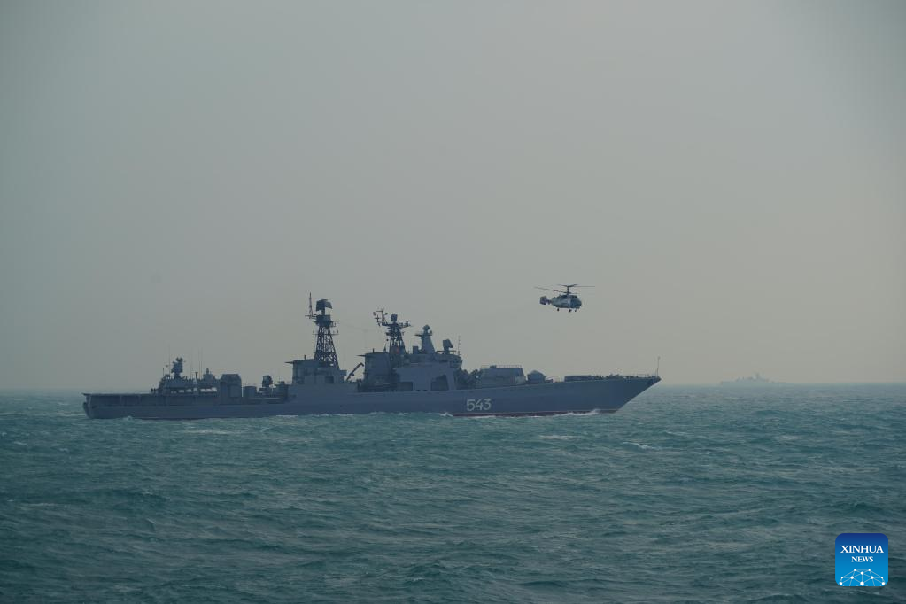 China Russia Hold Joint Naval Exercise Ministry Of National Defense