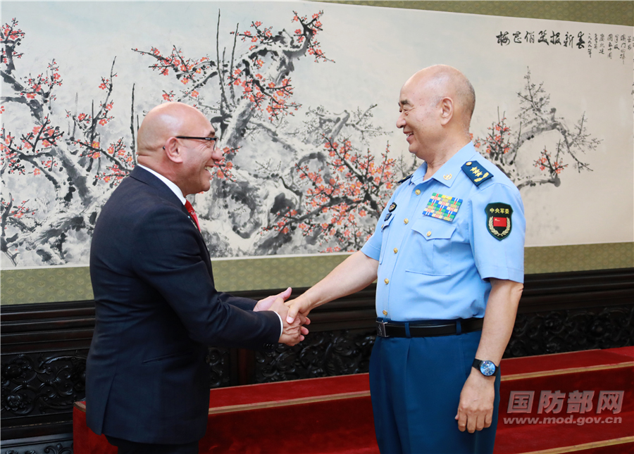 Senior Chinese Military Leaders Meet With Nz Defense Minister Ministry Of National Defense
