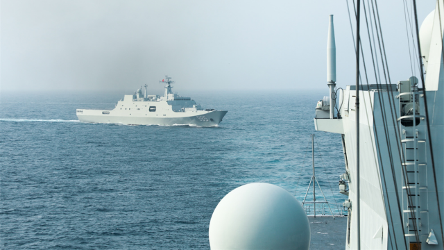 Naval Vessels in maritime training