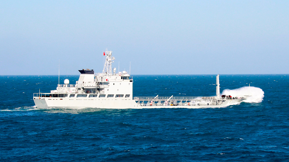 Replenishment-at-sea in South China Sea