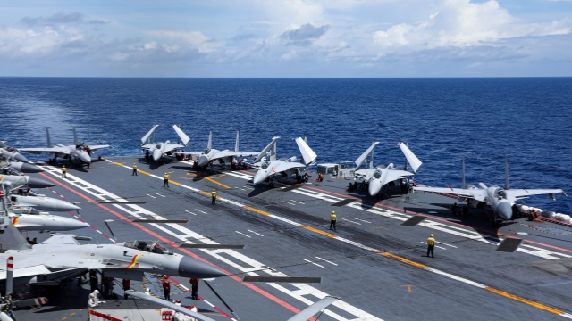 Two China's aircraft carrier task forces return after far-sea training