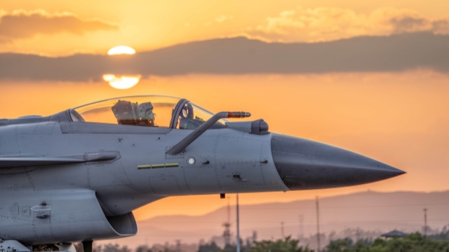 J-10 fighters engage in round-the-clock flight training