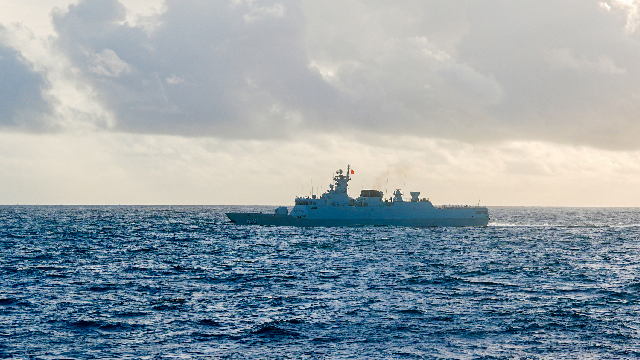 Type 056A corvettes conduct maritime training